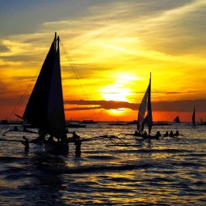 Sunset Paraw Sailing